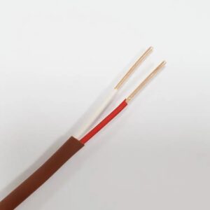 18/2 core csa type lvt thermostat wire solid copper 18 gauge cable – brown – cl2 cmr riser rated (cl3) 75 meter/ 250 ft roll