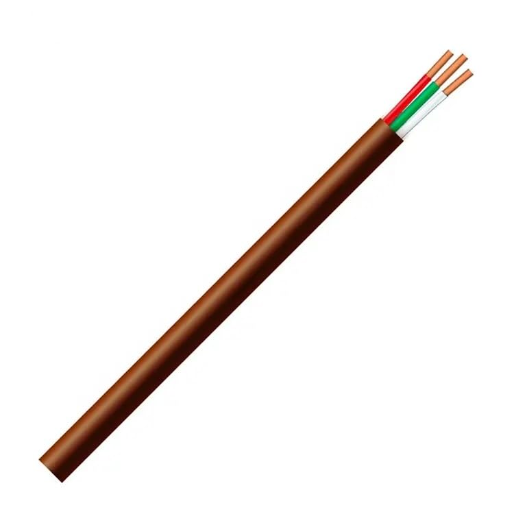 18/3 core csa type lvt thermostat wire solid copper 18 gauge cable – brown – cl2 cmr riser rated (cl3) 75 meter/ 250 ft roll 18/3 core csa type lvt thermostat wire solid copper 18 gauge cable – brown – cl2 cmr riser rated (cl3) 75 meter/ 250 ft roll