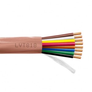 18/8 core csa type lvt thermostat wire solid copper 18 gauge cable – brown – cl2 cmr riser rated (cl3) 75 meter/ 250 ft roll